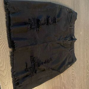Black Machine skirt size large with rips